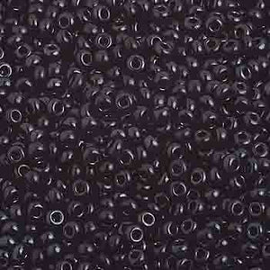 Czech Seed Bead Black Opaque 10/0