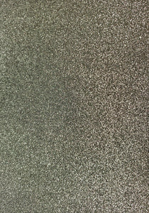 Silver - Glitter Leatherette Backing 6x8 inches