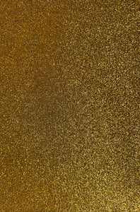 Gold - Glitter Leatherette Backing 6x8 inches