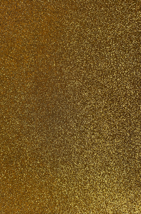 Gold - Glitter Leatherette Backing 6x8 inches