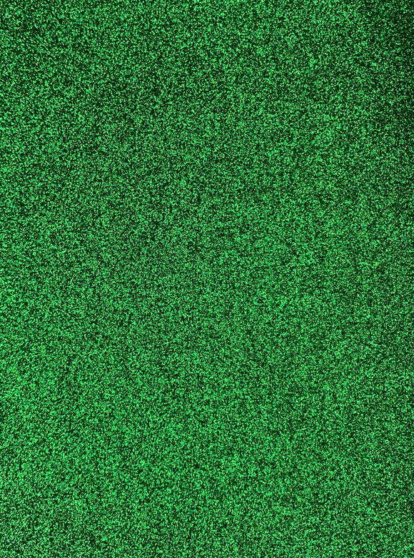 Green - Glitter Leatherette Backing 6x8 inches