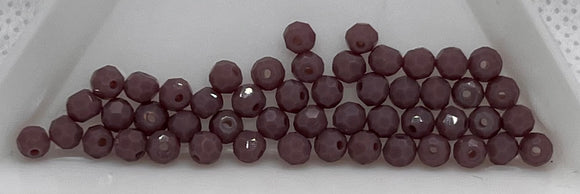 3 mm Purple Faceted