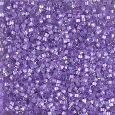 Delica 11/0 Lilac AB Silk Inside Dyed