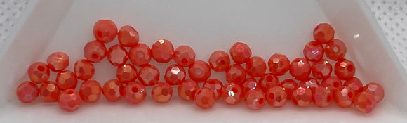 3 mm Cherry AB Faceted