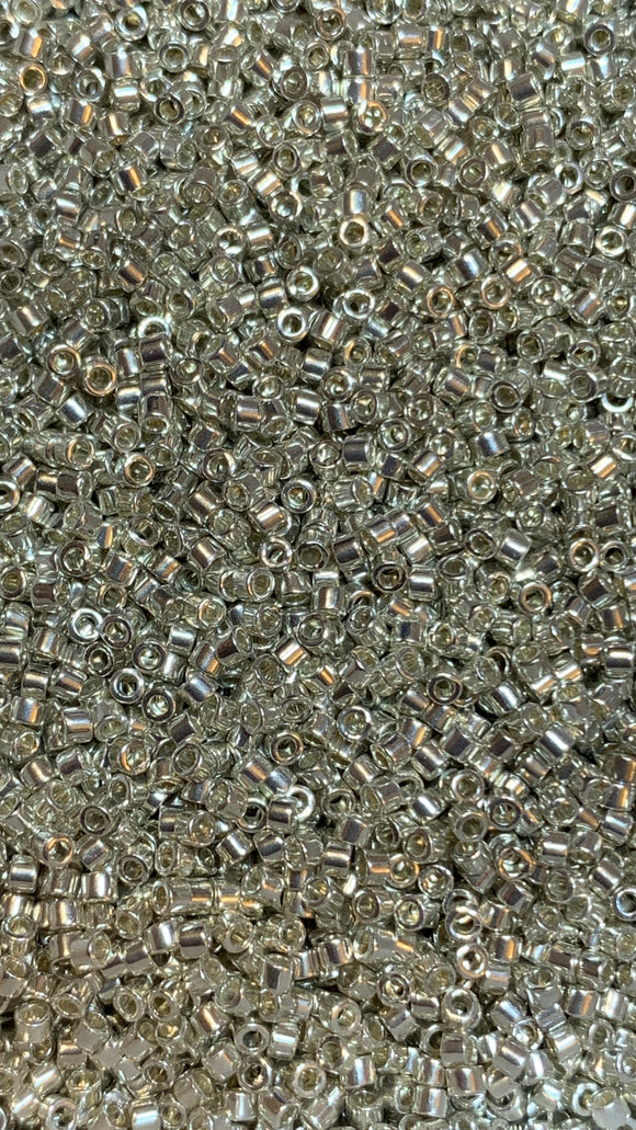 Delica 11/0 - Metallic Galvanized Silver