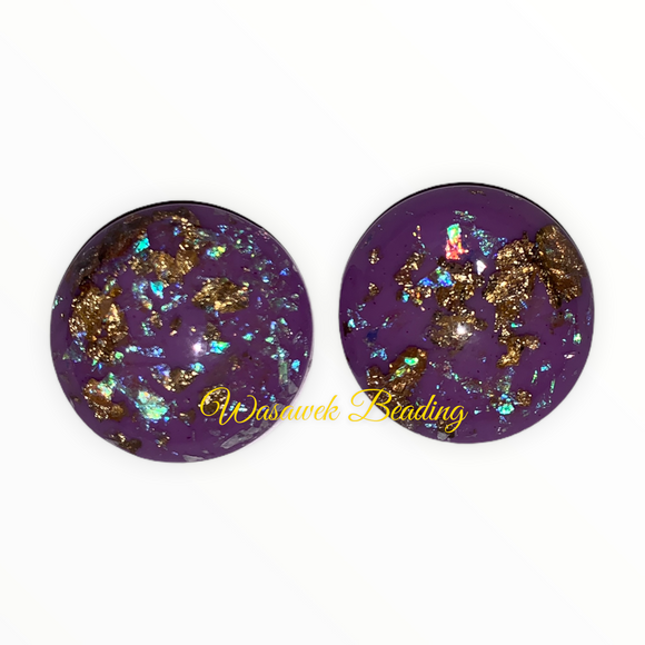 Purple and Gold Foil