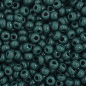 Czech 11/0 Opaque Dark Green