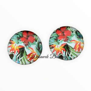 Floral Cabochon Flat Back