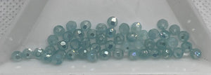 3 mm Light Aqua AB Round