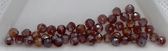 3 mm Purple Faceted