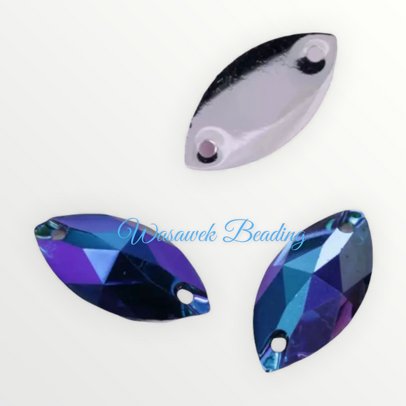 Sapphire AB Flat Back Resin