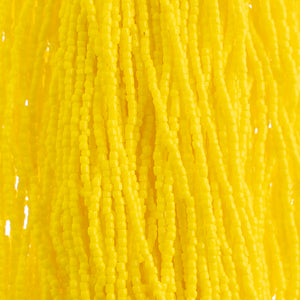 10/0 3-cut Opaque Lemon Yellow